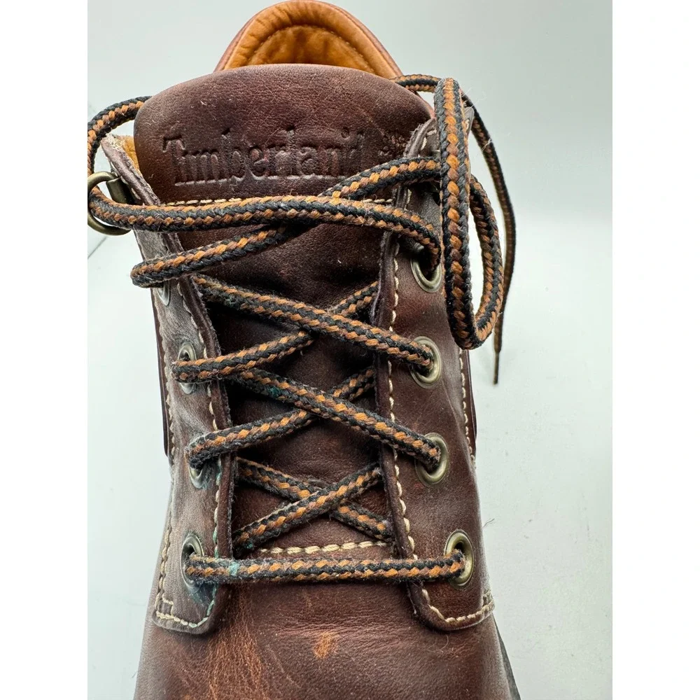 Timberland Mens‎ Brown Leather Lace Up Chukka Boots Size 8M Style 83309